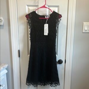 NWT AmyLynn Black Lace Sleeveless Dress Small S